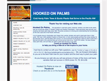 Tablet Screenshot of hookedonpalms.com